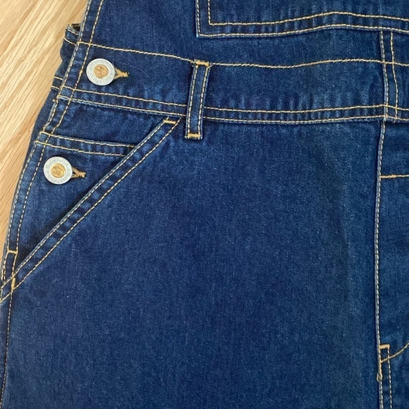 NWT Harry Potter Jean Overalls Shorts Girls Sz 14 Denim Pockets Costume Festival - Picture 5 of 12